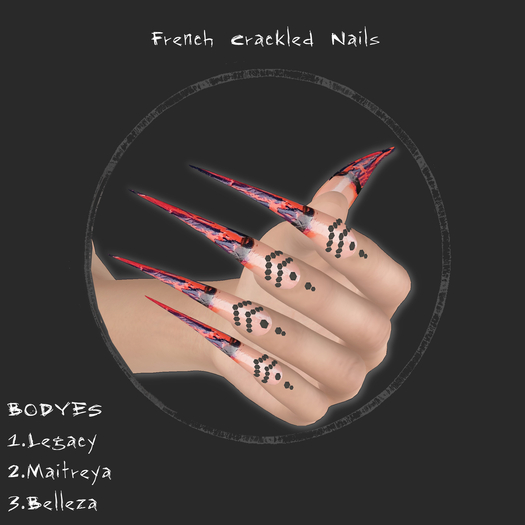 ::MM:: French crackled nails