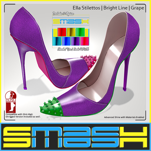 SMASH - Ella Stilettos (Bright Grape) BOXED