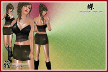 *MTU J-Style::Skirt ButterFly BW