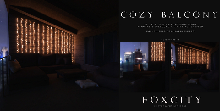 FOXCITY. Photo Booth - Cozy Balcony (HUD. Wear me)