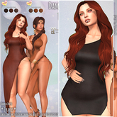 [Fetch] Elena Dress - Mahogany (Rez me to unpack)