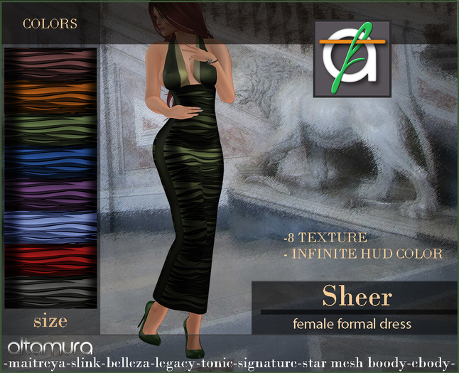 ::AF:: *Sheer* Fenale F- Formal Dress