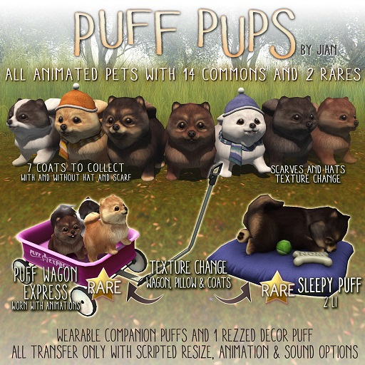 Jian Puff Pups :: Sleepy Puff RARE