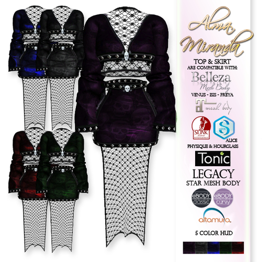 .: AlmaMiranda :. Skull Lace ~ Gothic Outfit
