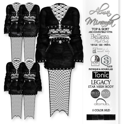DEMO .: AlmaMiranda :. Skull Lace ~ Gothic Outfit