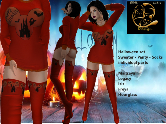 [RG] Halloween Sweater -Panty-Socks (DemoBox)
