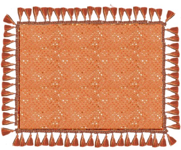 ART CARPET BURNT ORANGE (handmade) FANTASMAGORIA BY FLAME