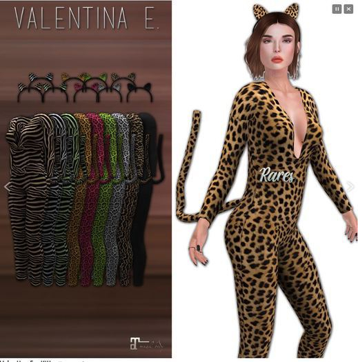 Valentina E. Kitty Bodysuit Leopard Pink COMMON