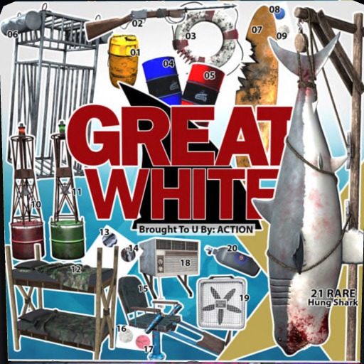 14 Action Great White - Bunkbed Red