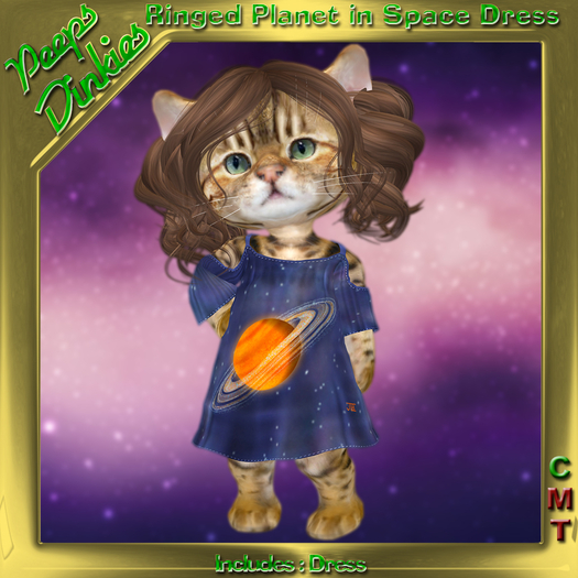 Peeps Dinkies Ringed Planet In Space Dress