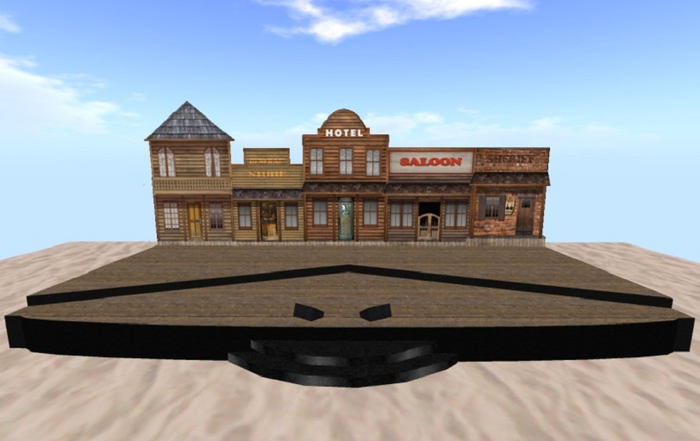 Simple Western Town Country Stage