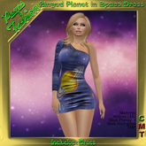 Peeps Fashion Ringed Planet In Space Dress