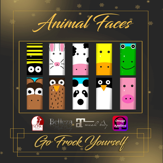 GFY-Animal Face Nail Appliers {Wear Me}