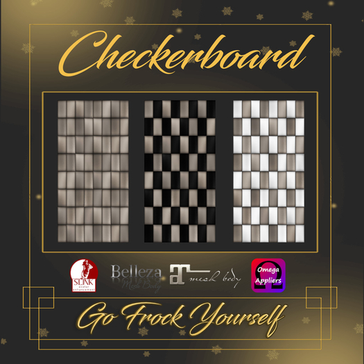 Checkerboard Gray Nail Appliers