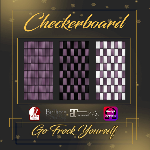 CW-Slink Checkerboard Lavender Nail Appliers  (Wear Me)