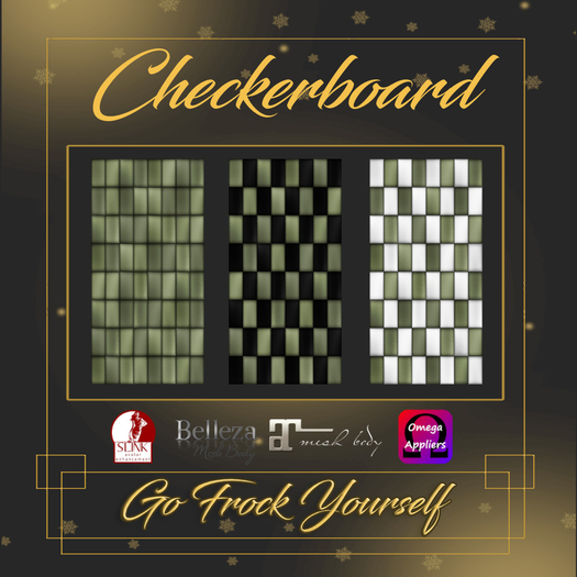 CW-Slink Checkerboard Olive Nail Appliers  (Wear Me)