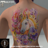 WL-Chinese Horse Zodiac BOM Tattoo