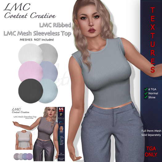 LMC TGA - Sleeveless Top - Ribbed