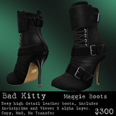 Bad Kitty Maggie Boots Black (B) V