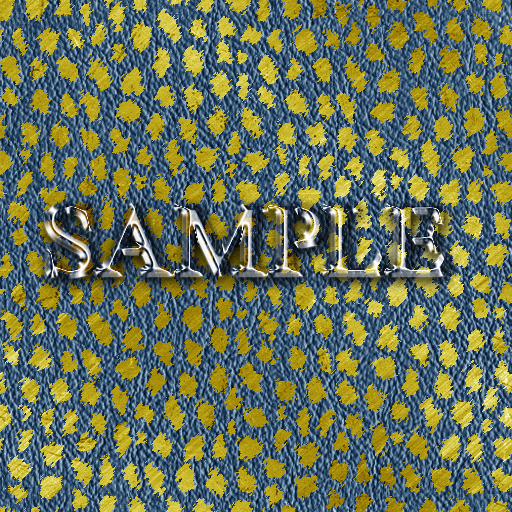 Zoy Texture [ Cheetah Skin Gold ] Seamless - Blue Gold