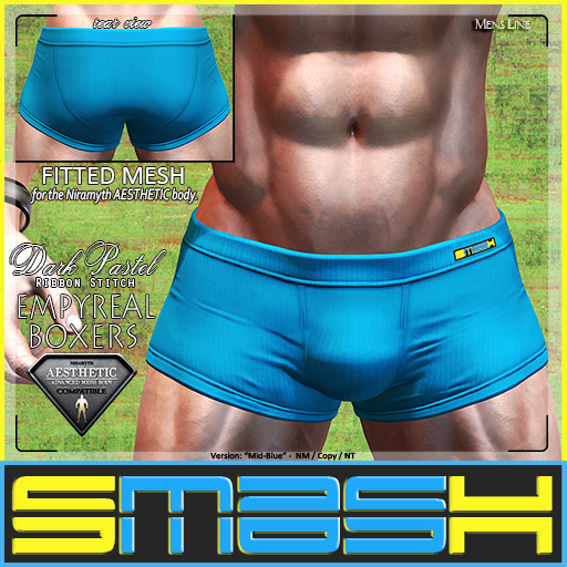 SMASH - Empyreal Boxers (Dark Pastels:Mid-Blue)