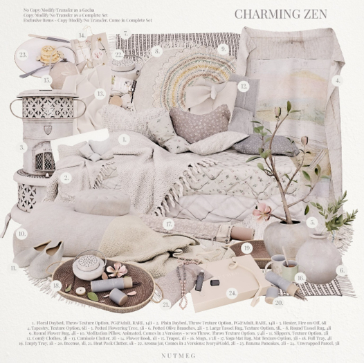 2. Nutmeg. Charming Zen Plain Daybed RARE