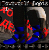 <GC> Downworld Boots - Blue (boxed)