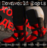 <GC> Downworld Boots - Red (boxed)