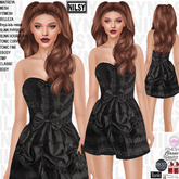 STRAPLESS FLARED GOTH DRESS,ALL BODIES