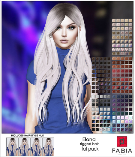 -FABIA- Mesh Hair   < Elona> FatPack