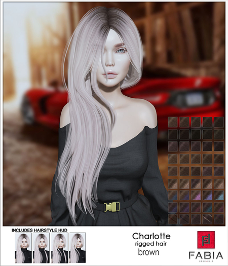-FABIA- Mesh Hair   < Charlotte> Brown