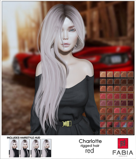 -FABIA- Mesh Hair   < Charlotte> Red