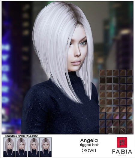 -FABIA- Mesh Hair   < Angela> Brown