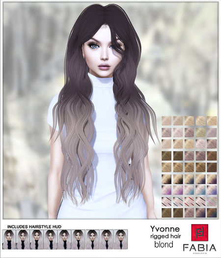 -FABIA- Mesh Hair   < Yvonne> Blond