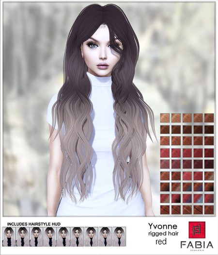 -FABIA- Mesh Hair   < Yvonne> Red