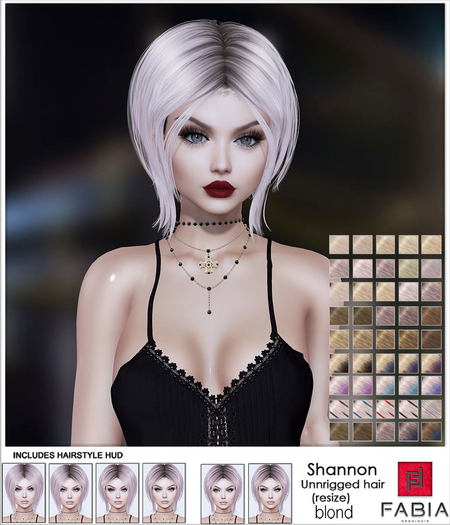 -FABIA- Mesh Hair   < Shannon> Blond