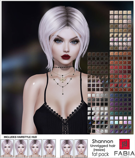 -FABIA- Mesh Hair   < Shannon> FatPack