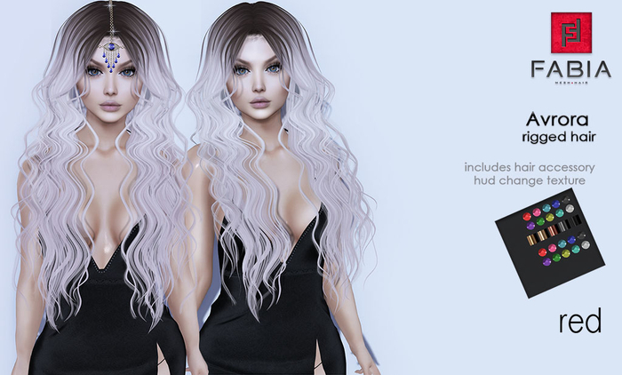 -FABIA- Mesh Hair   < Avrora> Red