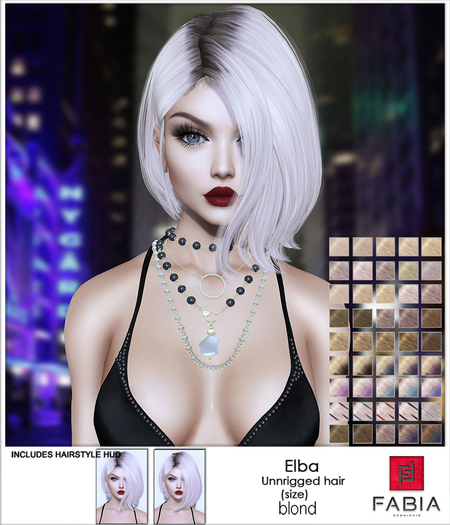-FABIA- Mesh Hair   < Elba> Blond