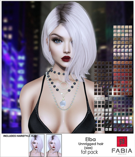 -FABIA- Mesh Hair   < Elba> FatPack