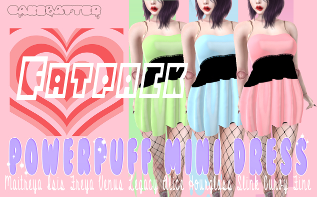 cakebatter / puff mini dress / FATPACK