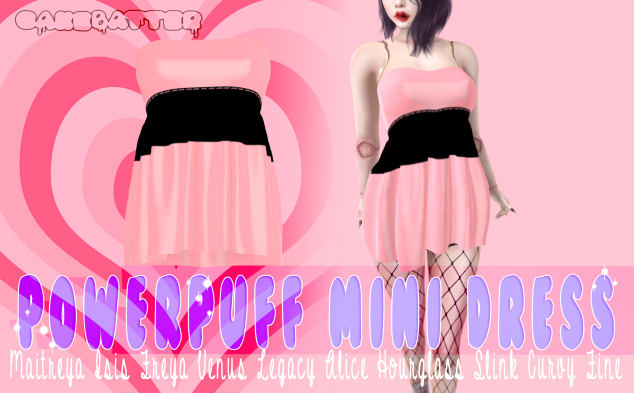 cakebatter / powerpuff dress / pink