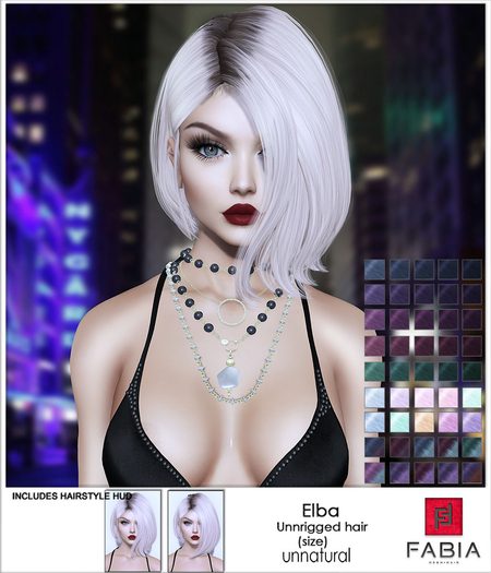 -FABIA- Mesh Hair   < Elba> Unnatural
