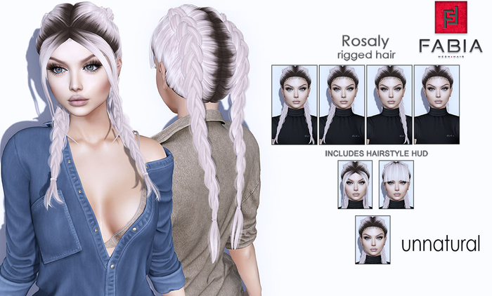 -FABIA- Mesh Hair  < Rosaly> Unnatural
