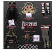 Luas Erzebeth Garters & Tights Red