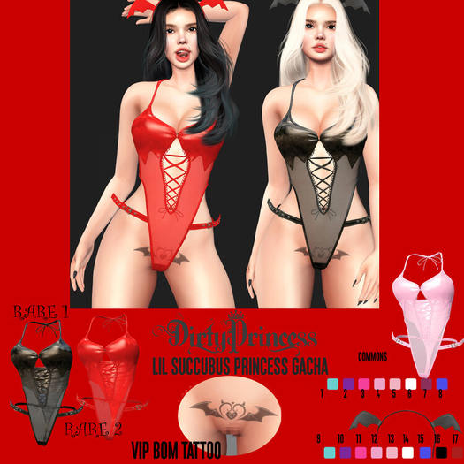 DIRTY PRINCESS- Lil Succubus Princess Suit- LARA 2 RARE