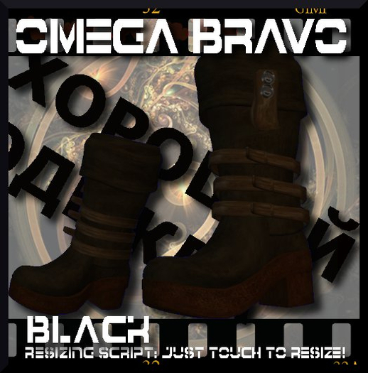<GC> Omega Bravo Boots - Black