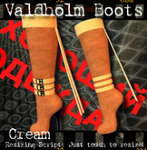 <GC> Valdholm Boots - Cream (boxed)