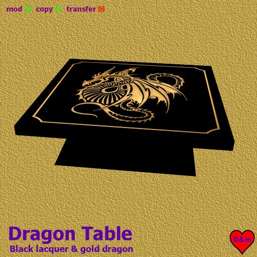 Gold Dragon Table