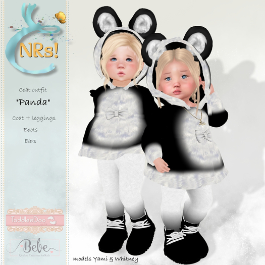Second Life Marketplace Nrs Td Bebe Chonk Outfit Winter Panda Wear
